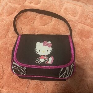 Sanrio Hello Kitty Zebra Print Black and Pink Bag